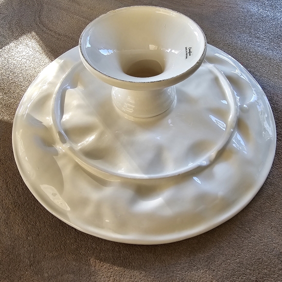 1970s Sculptural Majolica Lemon Hand Painted Cakestand Paltter made in Portugal - Picture 8 of 10